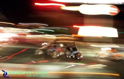 Night scene - cruisers cross S. Virginia Night scene - cruisers cross S. Virginia