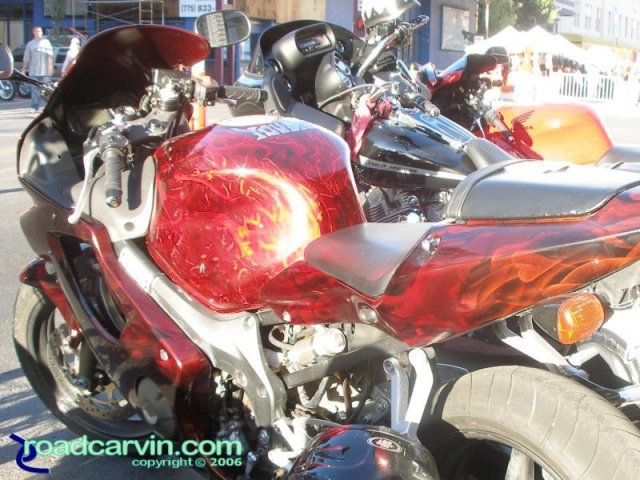 Sweet red paint on a CBR Sweet red paint on a CBR