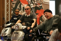 Tough Guys on Aprilia Scooters at the 2008 Cycle World IMS