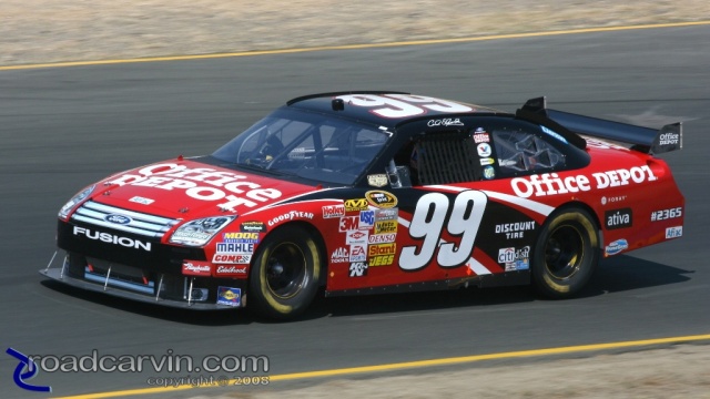 2008 NASCAR - Infineon Raceway - Carl Edwards Turn 3