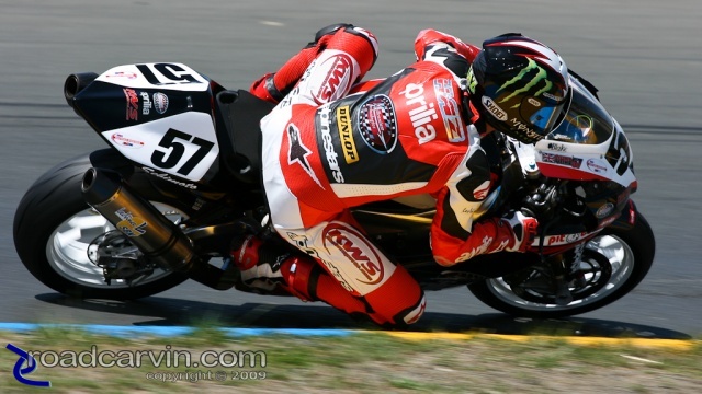 2009 Infineon AMA - Daytona SportBike - Chaz Davies - Turn 4