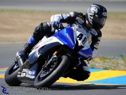 2009 Infineon AMA - SuperSport - Chris Clark Turn 9A