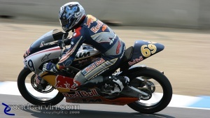 Hayden Gillim: Hayden Gillim looking good in the Red Bull Rookies race.