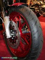 Victory Hammer S Front: The red wheels look great on the Victory Hammer S.
