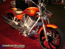 Victory Vegas: The Victory Vegas looked great in orange with the black wheels.