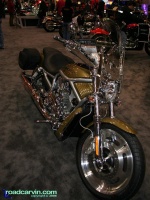 2007 Harley-Davidson VROD: The VROD looks really nice in the new Olive Pearl and Black color scheme.
