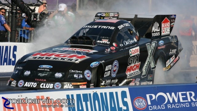 2008 Infineon NHRA - John Force - Friday Burnout 2008 Infineon NHRA - John Force - Friday Burnout