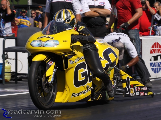 2009 Fram Autolite NHRA Nationals - Karen Stoffer Launch