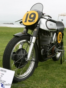 2008 LOTM - 1954 Norton Manx: 1954 500cc Norton Manx ready for competition.
