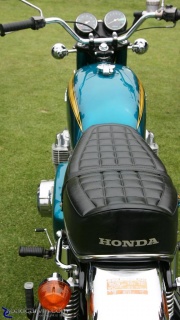 1969 Honda CB750: Many riders of other bikes saw this view of the 1969 Honda CB750.