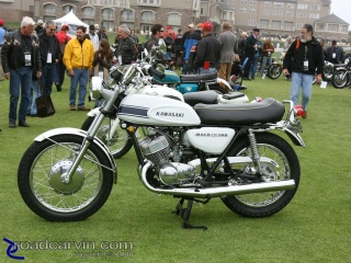 1969 Kawasaki Mach III 500: I wonder how many of these little rockets are still around? This one is cherry.