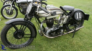 1926 Norton Racer: The unique shape of the tank caught my eye on this 1926 Norton Race bike.