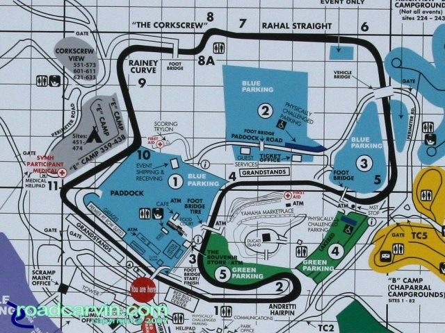 Buell Inside Pass Track Day - Laguna Seca Track Map Buell Inside Pass Track Day - Laguna Seca Track Map