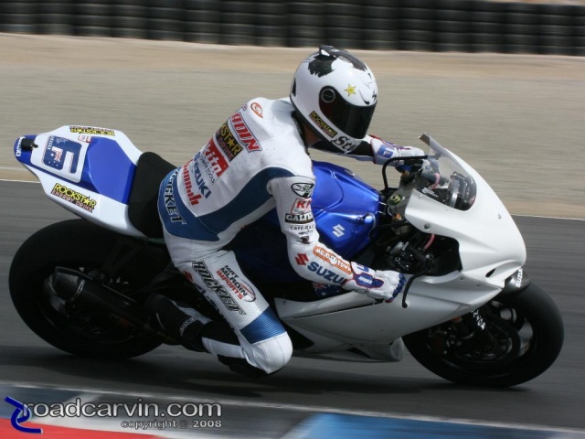 2008 AMA Test - Mat Mladin Turn 3