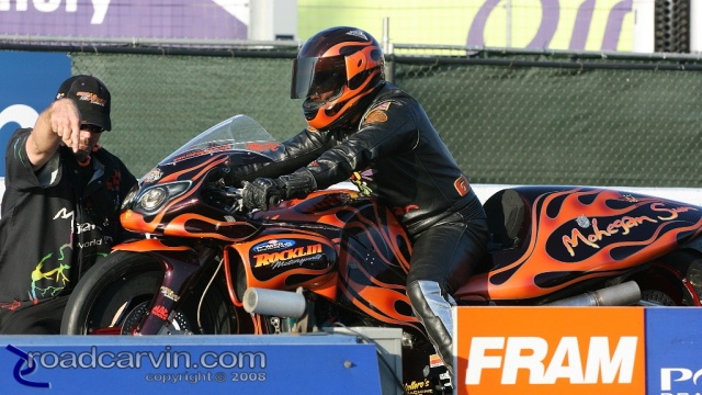 2008 Infineon NHRA - Matt Guidera - Staging