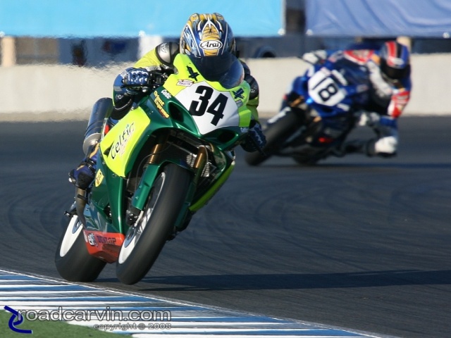 2008 AMA Finale - Michael Barnes - Exit Turn 11