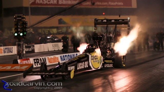 2009 Fram Autolite NHRA Nationals - Morgan Lucas - Lighting Up the Night