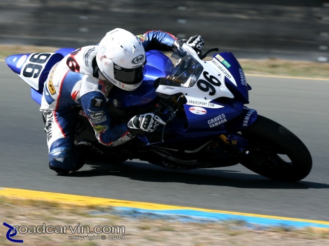 2009 Infineon AMA - SuperSport - Ricky Parker Turn 10