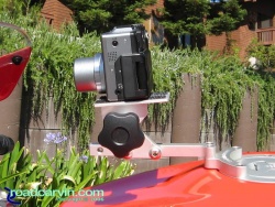 SportBikeCam Front Camera Mount - Canon G1 Side
