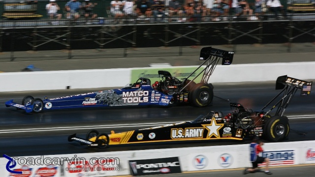 2008 Infineon NHRA - Tony Schumacher & Antron Brown