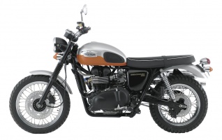 2008 Triumph Scrambler - Aluminum Silver/Tangerine