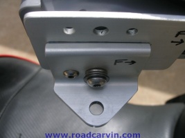 Mount Plates: Closeup showing one mounting arrangement.