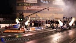 2009 Fram Autolite NHRA Nationals - JR Todd and Spencer Massey - Wheelie 2009 Fram Autolite NHRA Nationals - JR Todd and Spencer Massey - Wheelie