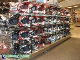 Cover your head: Large selection of helmets to fit any head, even yours.
