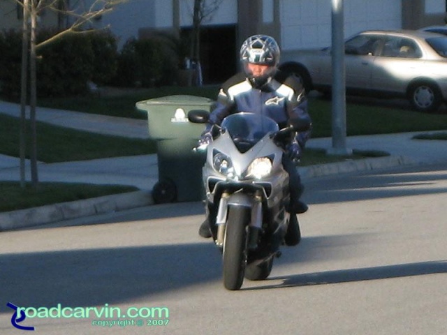 Happy CBR600 F4i rider