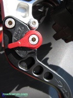 CRG Clutch Lever - Closeup Detail: Closeup of the CRG clutch lever showing the excellent machining.