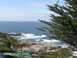 HWY 1 Carmel Highlands - UV Filter: Photo of cove in Carmel Highlands with UV Filter.