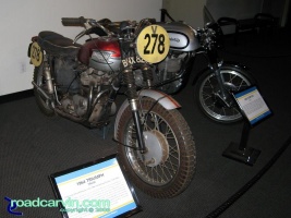 McQueen Triumph and Norton Manx: Steve McQueen's 1964 Triumph he rode in a trials event and a very cool 1953 Norton Manx.