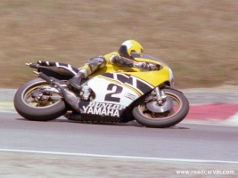 King Kenny: Kenny Roberts (now Sr.) rippin' through the old turn 3 at Laguna Seca Raceway.