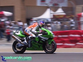 Eric Bostrom haulin' out of turn 3.