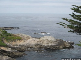 Out to Sea: Looking out to sea on Highway 1 south of Carmel.